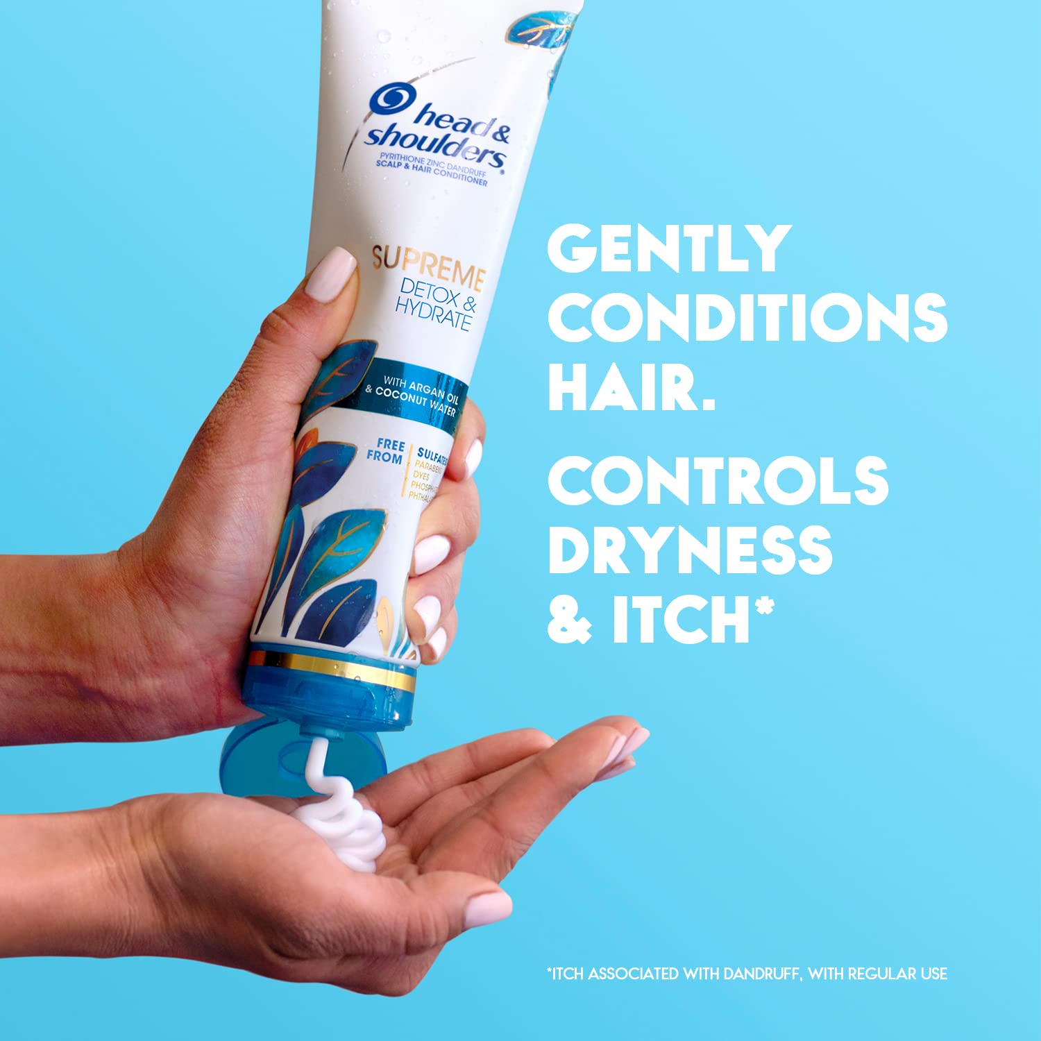Head & Shoulders Supreme Detox & Hydrate Shampoo with Coconut Oil for Dry Scalp & Damaged Hair - 9.4 Fl Oz - Deep Cleansing & Moisturizing for Healthy Hair - Perfect for Daily Use & Scalp Care