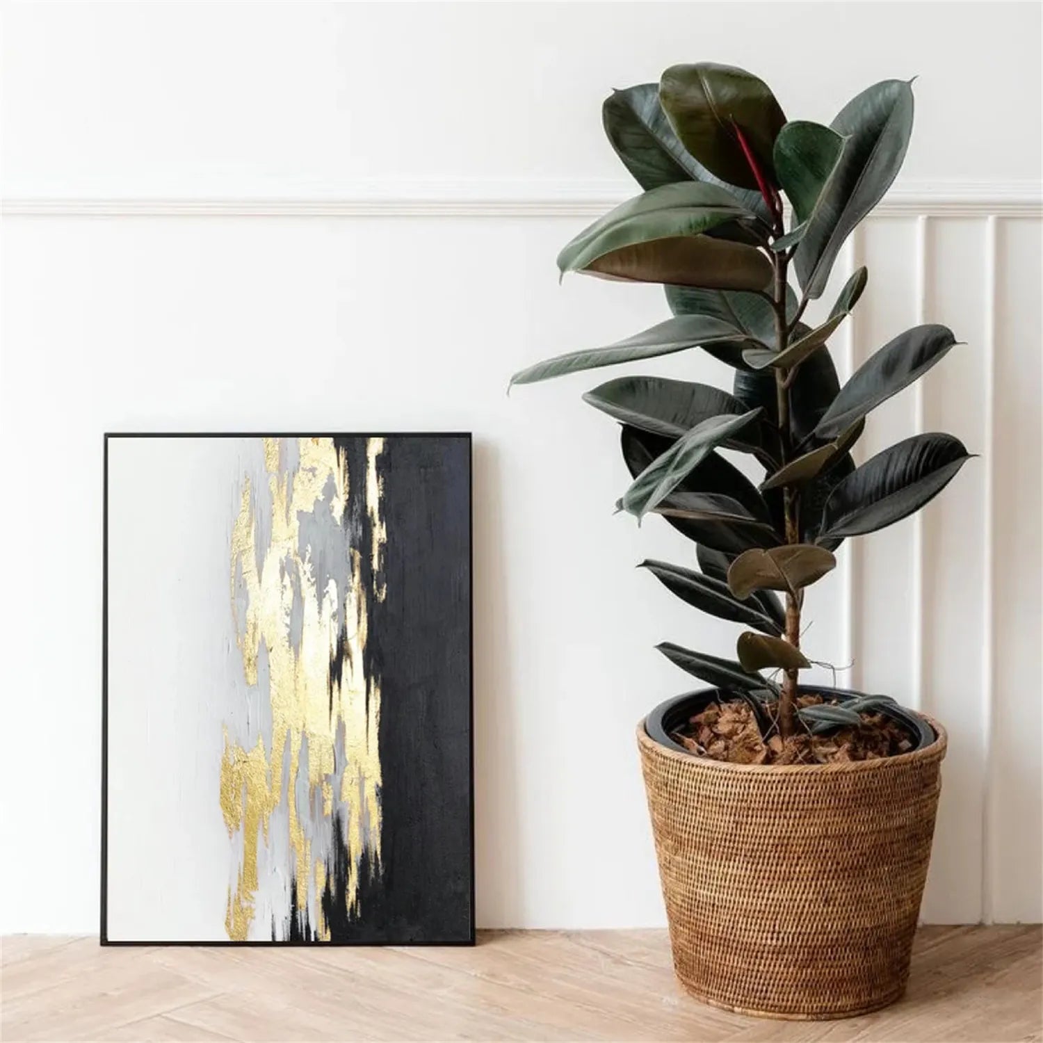 Abstract Painting #AB 238 - Modern Wall Art for Living Room, Bedroom & Office Decor - Handmade Canvas Artwork
