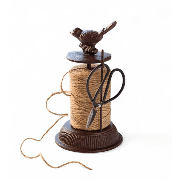 Natural Jute Garden Twine with Stainless Steel Scissors - Heavy Duty Twine for Gardening, Crafting & DIY Projects - Perfect for Plant Tying, Gift Wrapping & Home Decor
