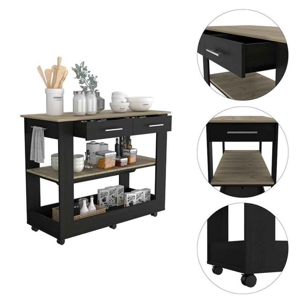 TUHOME Cala Kitchen Island 46