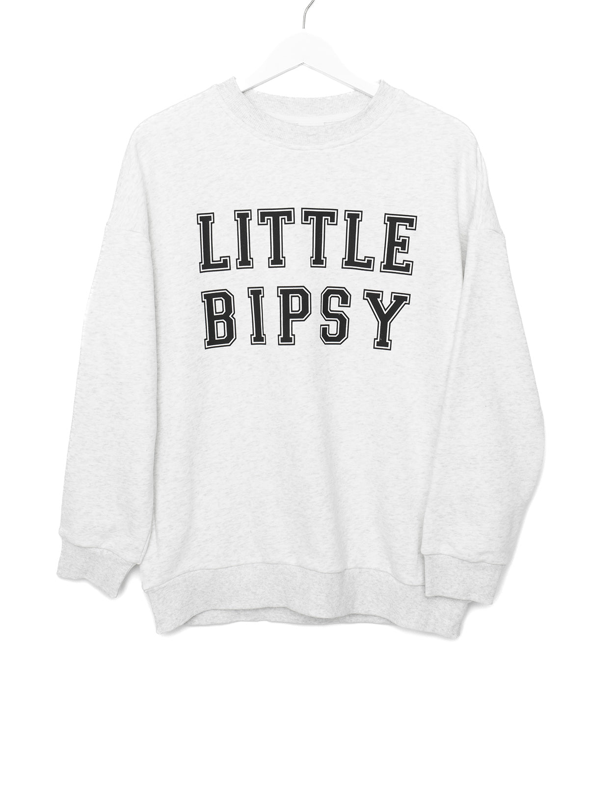 Men's LB Collegiate Crewneck Sweatshirt - Soft Cotton Pullover for Casual Wear, Gym & Lounge - Grey