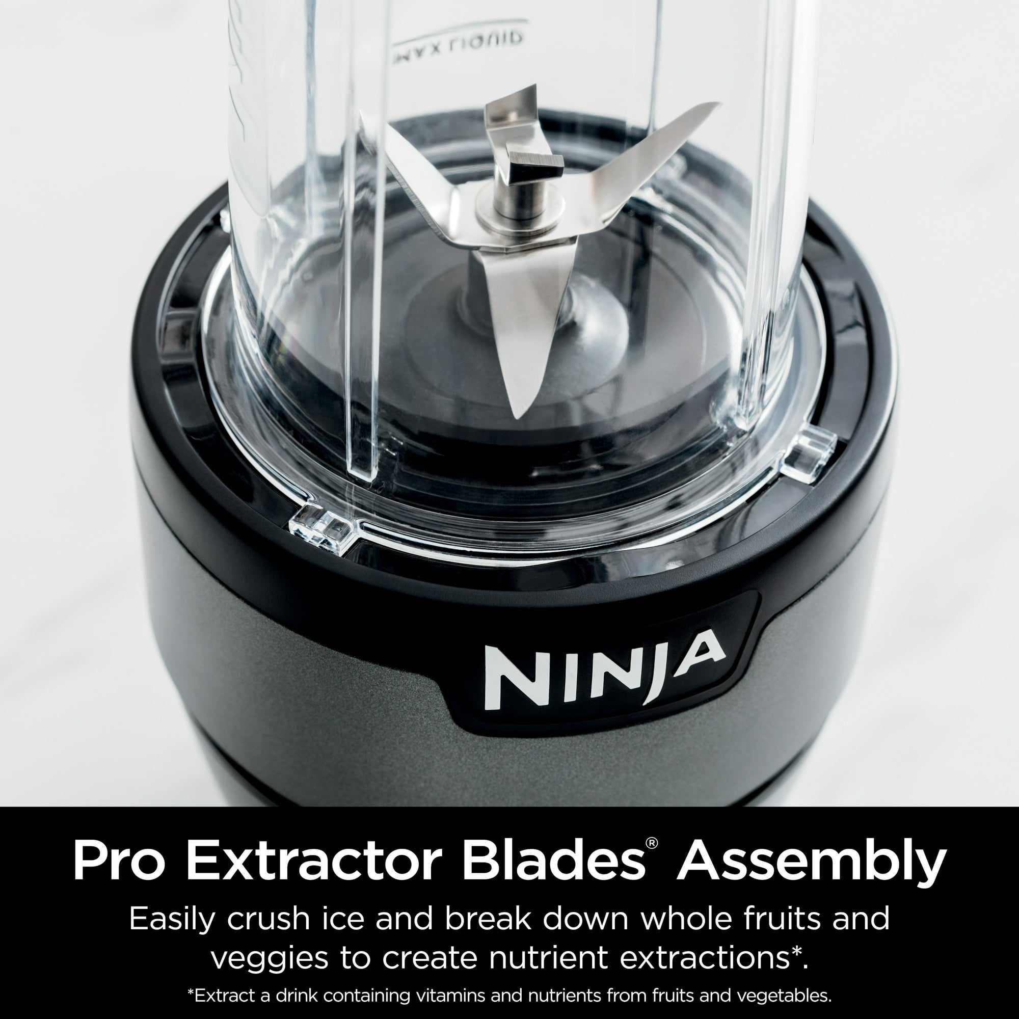 Ninja BN300 Nutri Blender 700W Personal Countertop Blender with 2 BPA-Free 20oz Travel Cups - Perfect for Smoothies, Protein Shakes & Meal Prep - Dishwasher Safe Blender for Home & Office Use