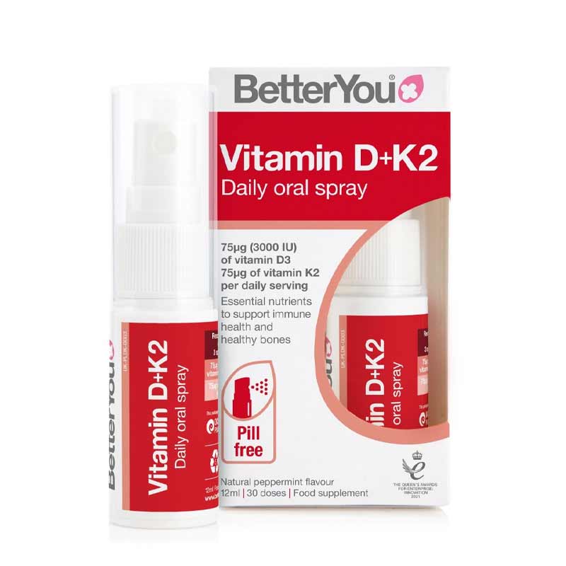 Better You D3000 + K2 Vitamin D Oral Spray - Boost Immunity & Bone Health - Perfect for Home, Travel & Daily Wellness