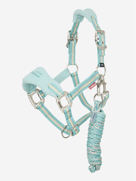 Premium Mini LeMieux Vogue Fleece Headcollar & Lead Rope Set for Horses - Soft & Comfortable Equestrian Training Gear - Perfect for Riding, Training & Show Preparation
