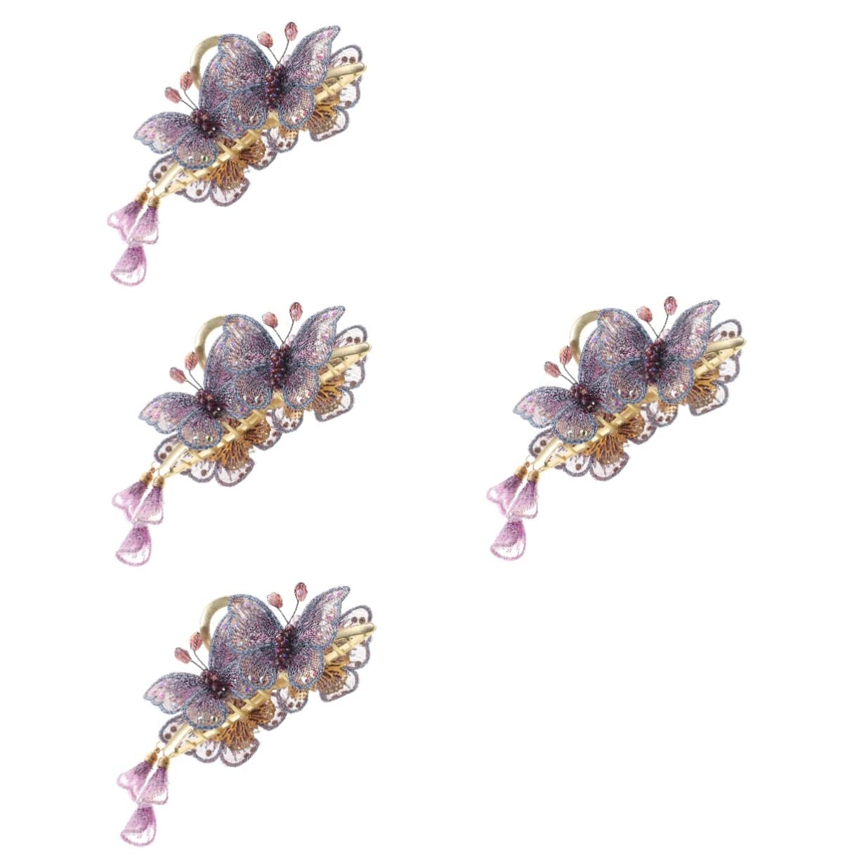 Minkissy 4pcs Mini Hair Clips for Women - Japanese Duckbill Hair Pins, Pastel Metal Hair Claw Clips, Cute French Hair Accessories for Bridal, Party & Everyday Styling