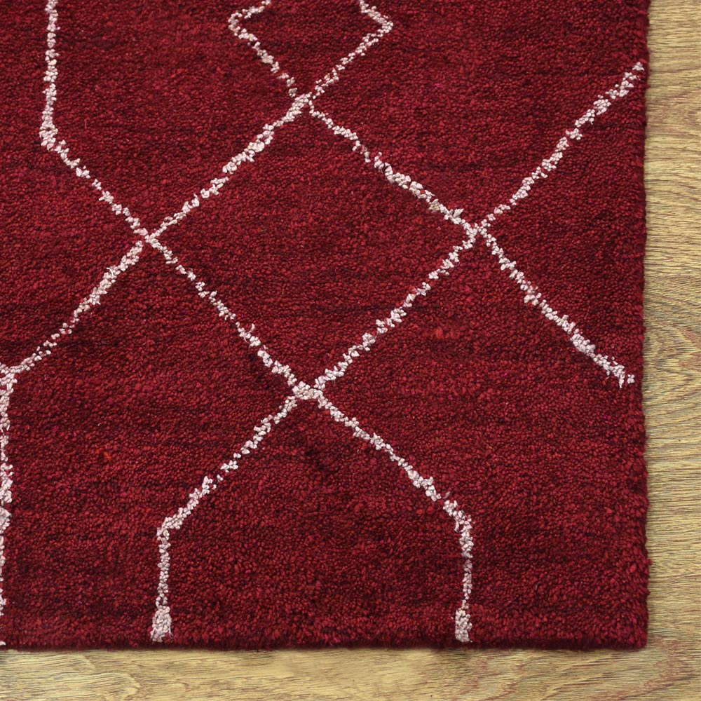 Hand Knotted Horizon Rug - Premium Wool Area Rug for Living Room, Bedroom & Dining Room - Soft & Durable Home Decor