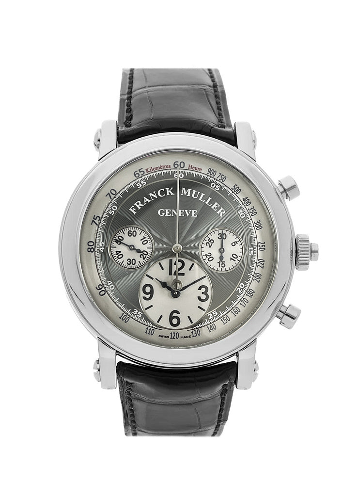 Franck Muller Vanguard Yachting Chronograph Rattrapante Men's Luxury Watch - Stainless Steel Waterproof Timepiece for Sailing, Yachting & Business Events