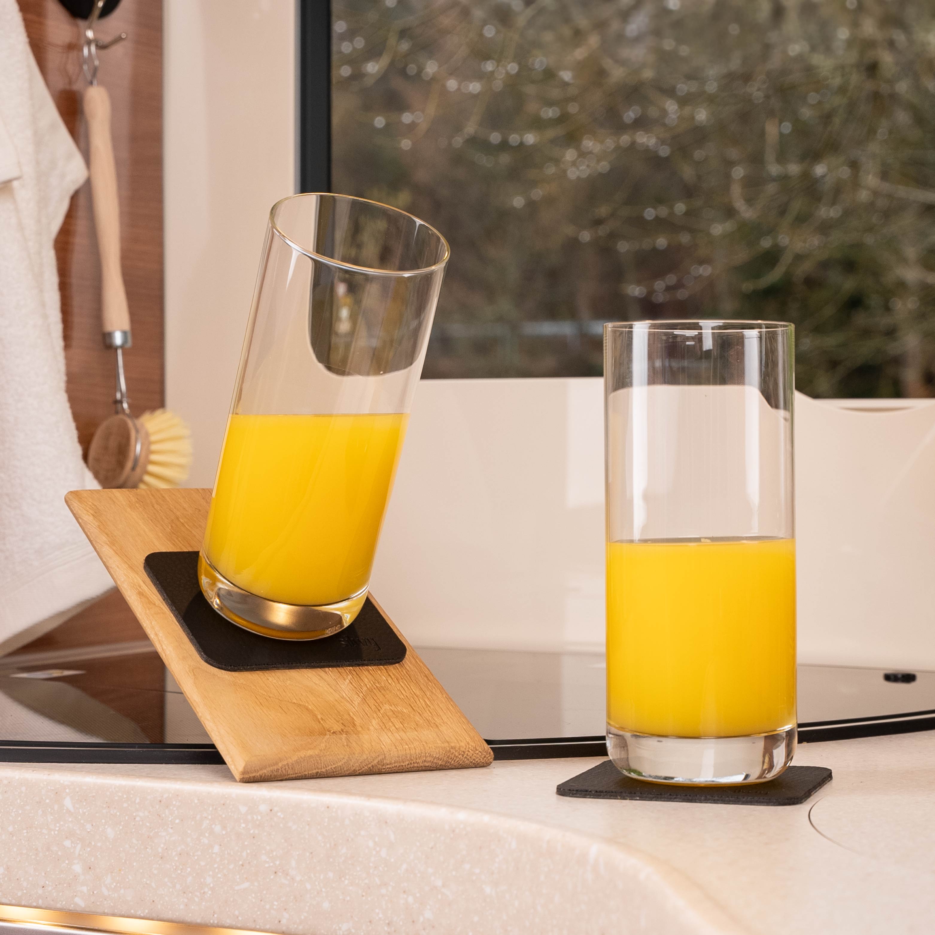 Premium Crystal Clear Long Drink Slim Glasses - Elegant & Durable Glassware for Cocktails, Iced Tea, and Refreshing Beverages - Perfect for Home Bars, Parties, and Outdoor Gatherings