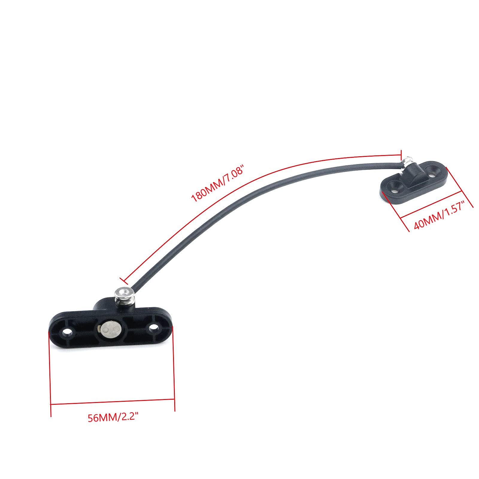 Coshar 2-Pack Window and Door Security Locks with Key - Child Safety Cable Restrictor to Prevent Falls - Adjustable Window Limit Lock for Home Safety (Black) - Perfect for Kids Safety, Pet Protection & Burglar Prevention