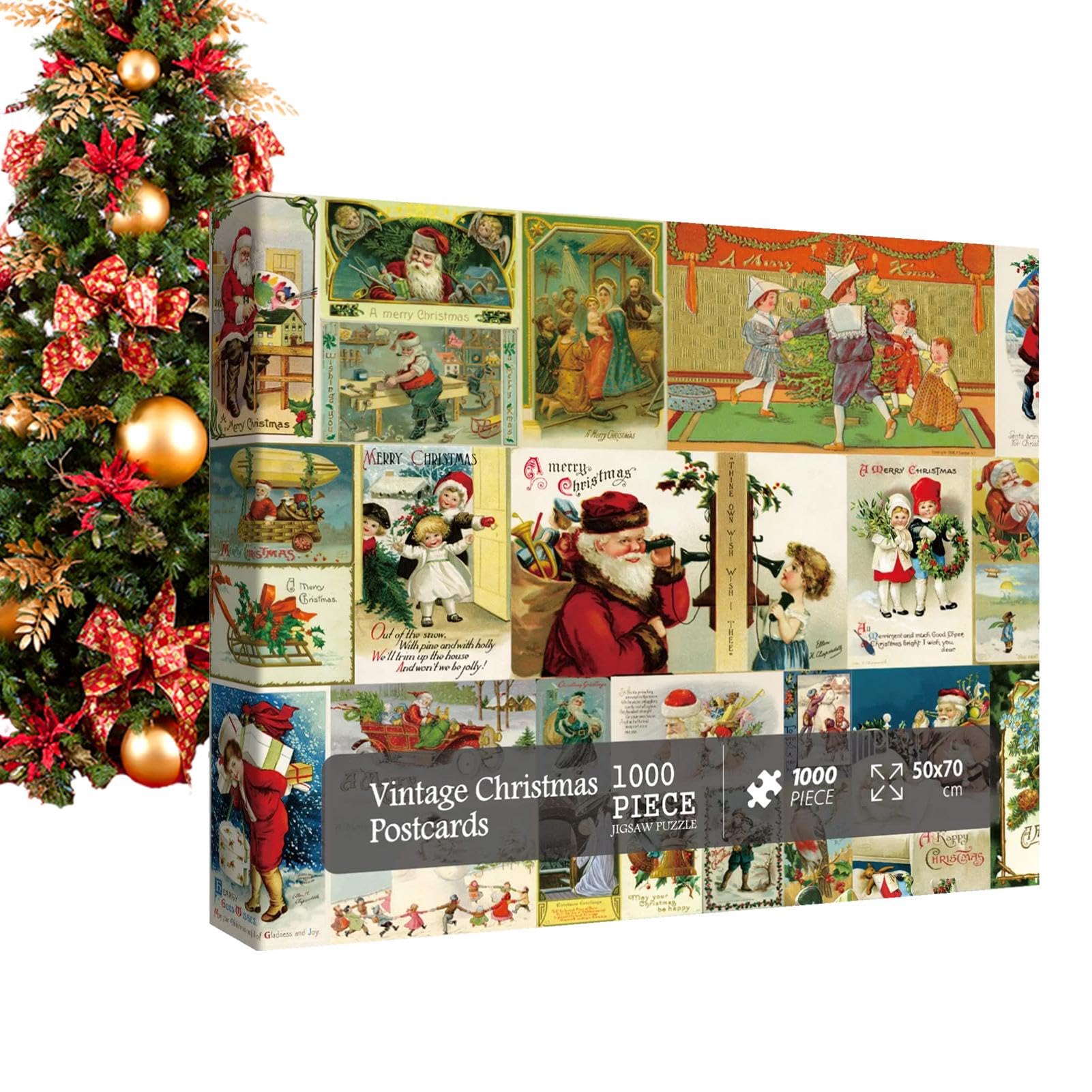 2024 Christmas Advent Calendar Puzzle - 1000 Piece Countdown Puzzle for Adults & Family Game Night - Holiday Party Activity, Gift for Puzzle Lovers (Perfect for Christmas Decor, Family Bonding & Cozy Winter Evenings)
