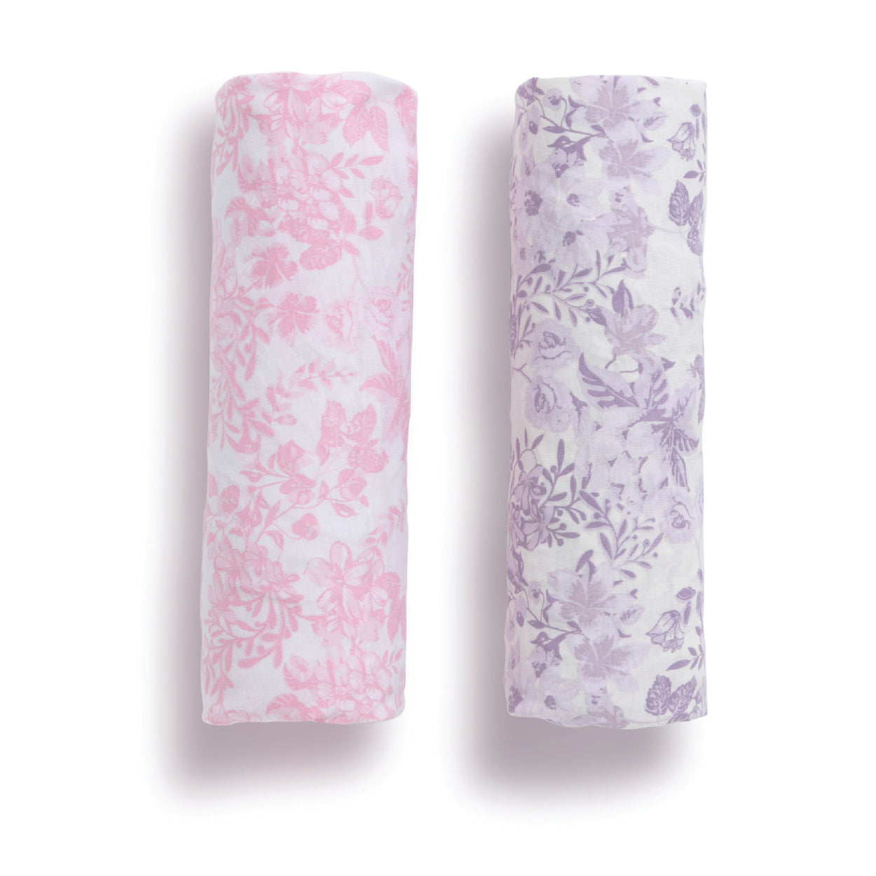 Pastel Floral Fitted Crib Sheets 2 Pack - Soft Baby Crib Bedding Set for Nursery, Girls & Boys Room Decor - Perfect for Newborns, Toddlers & Daycare Use
