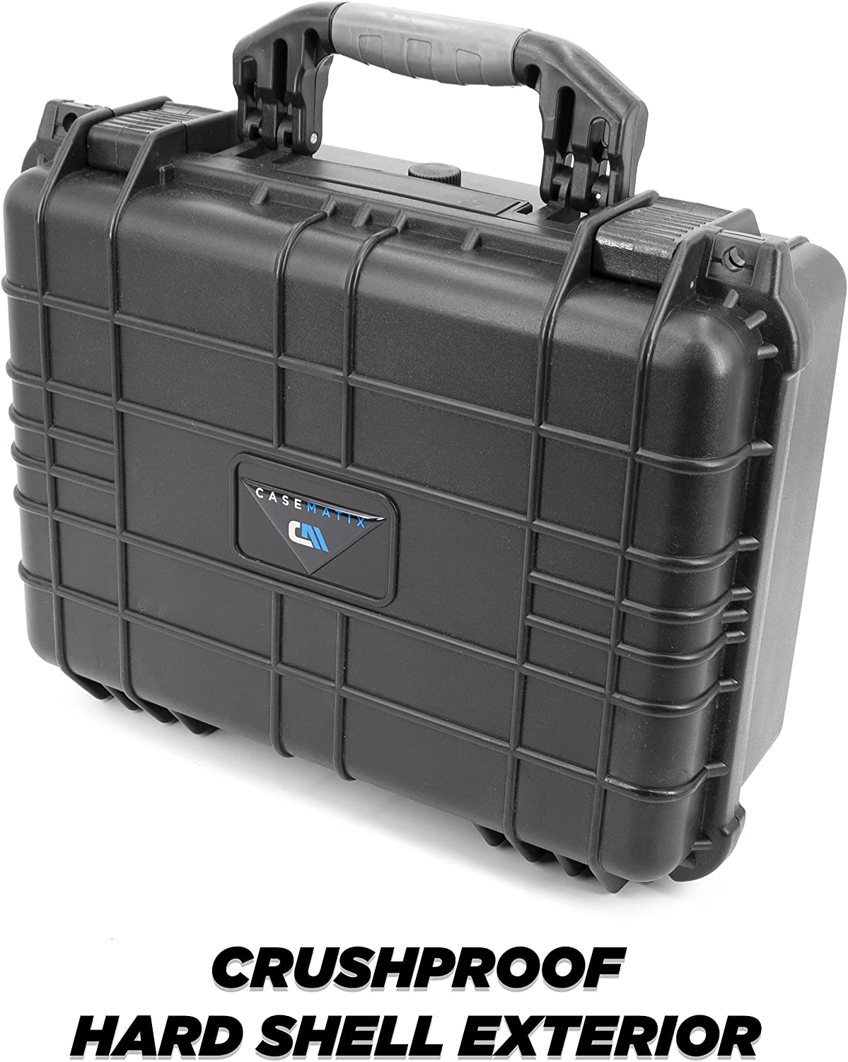 CASEMATIX 16 Waterproof Trading Card Storage Case - Holds 1500 Cards | Hard Shell Protective Box with Customizable Foam Interior | Compatible with MTG, Pokemon & Yu-Gi-Oh | Perfect for Collectors, Tournaments & Travel
