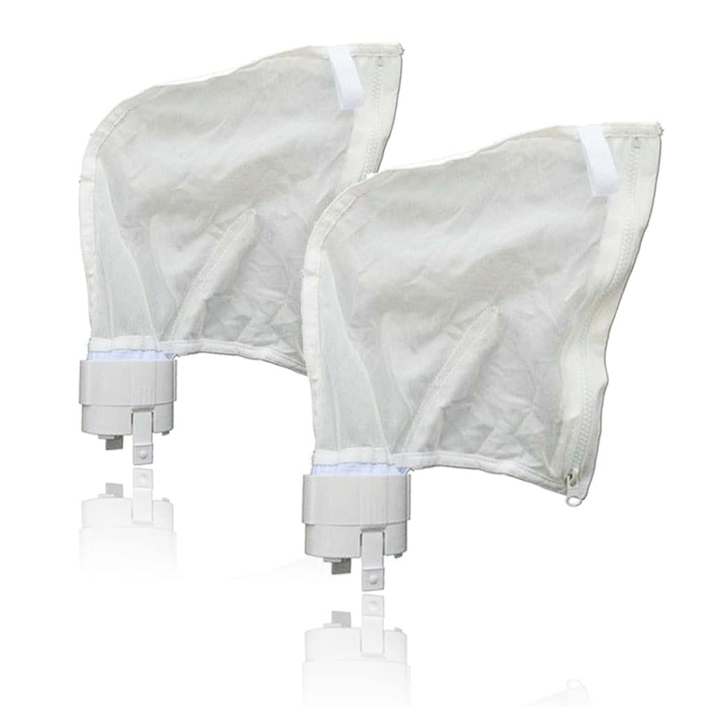 OCTAOR Pool Cleaner Bags - 2 Pack Universal Zipper Replacement Bags for Polaris 360 380 Pool Cleaners (Model 9-100-1014) - Durable Mesh Filter Bags for Swimming Pool Maintenance & Debris Collection