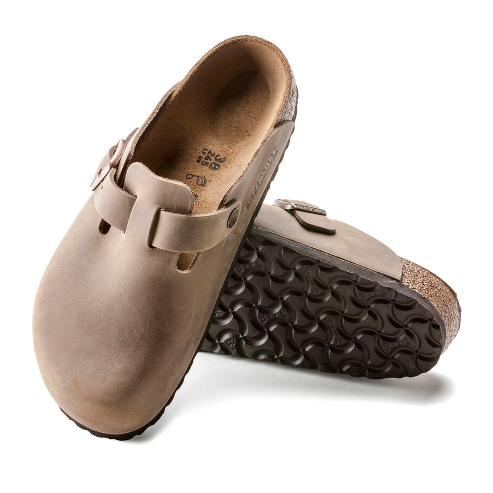 Birkenstock Boston Clog Unisex Comfort Shoes - Tobacco Oiled Leather Slip-On Clogs for Men & Women | Perfect for Home, Office & Casual Wear