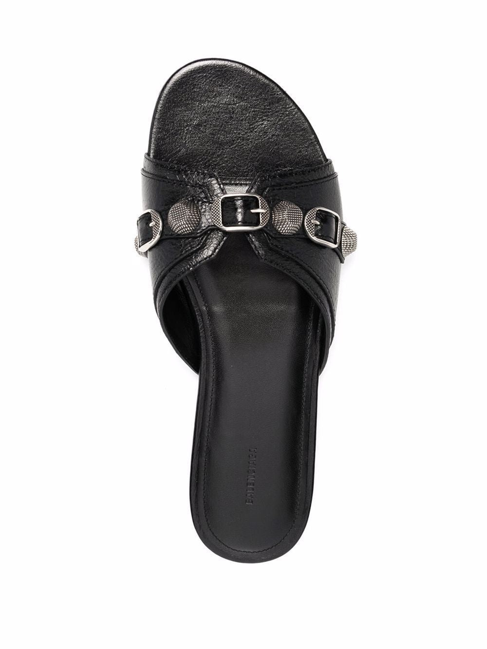 Balenciaga Black Sandals for Women - Luxury Designer Slide Sandals | Perfect for Summer, Beach, and Casual Outfits