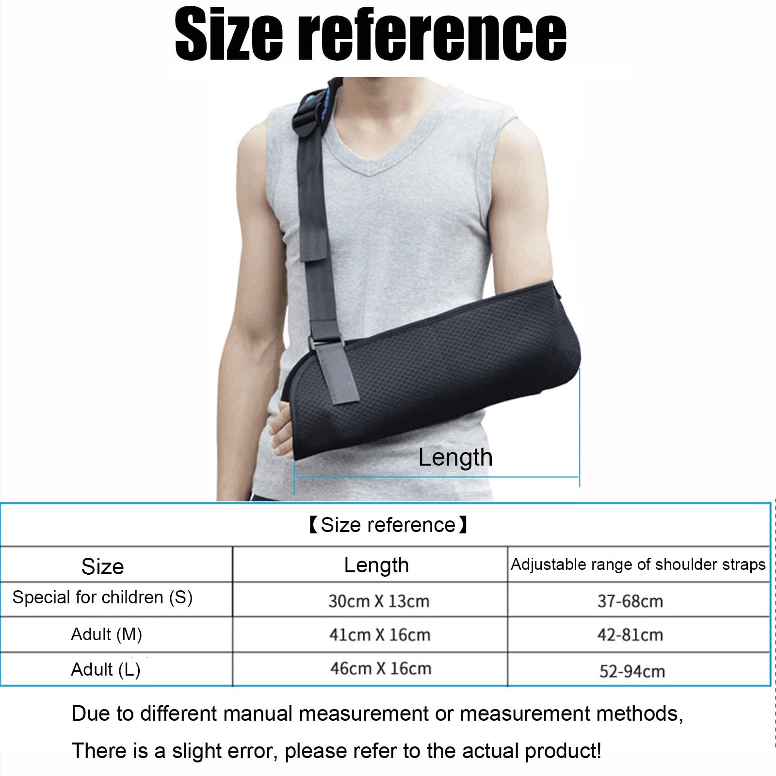 Medical Arm Shoulder Sling with Back Belt - Adjustable Shoulder Immobilizer for Men & Women - Lightweight Arm Support Brace for Shoulder Injuries, Broken or Fractured Arm Recovery - Ideal for Post-Surgery, Sports Injuries & Daily Mobility Support