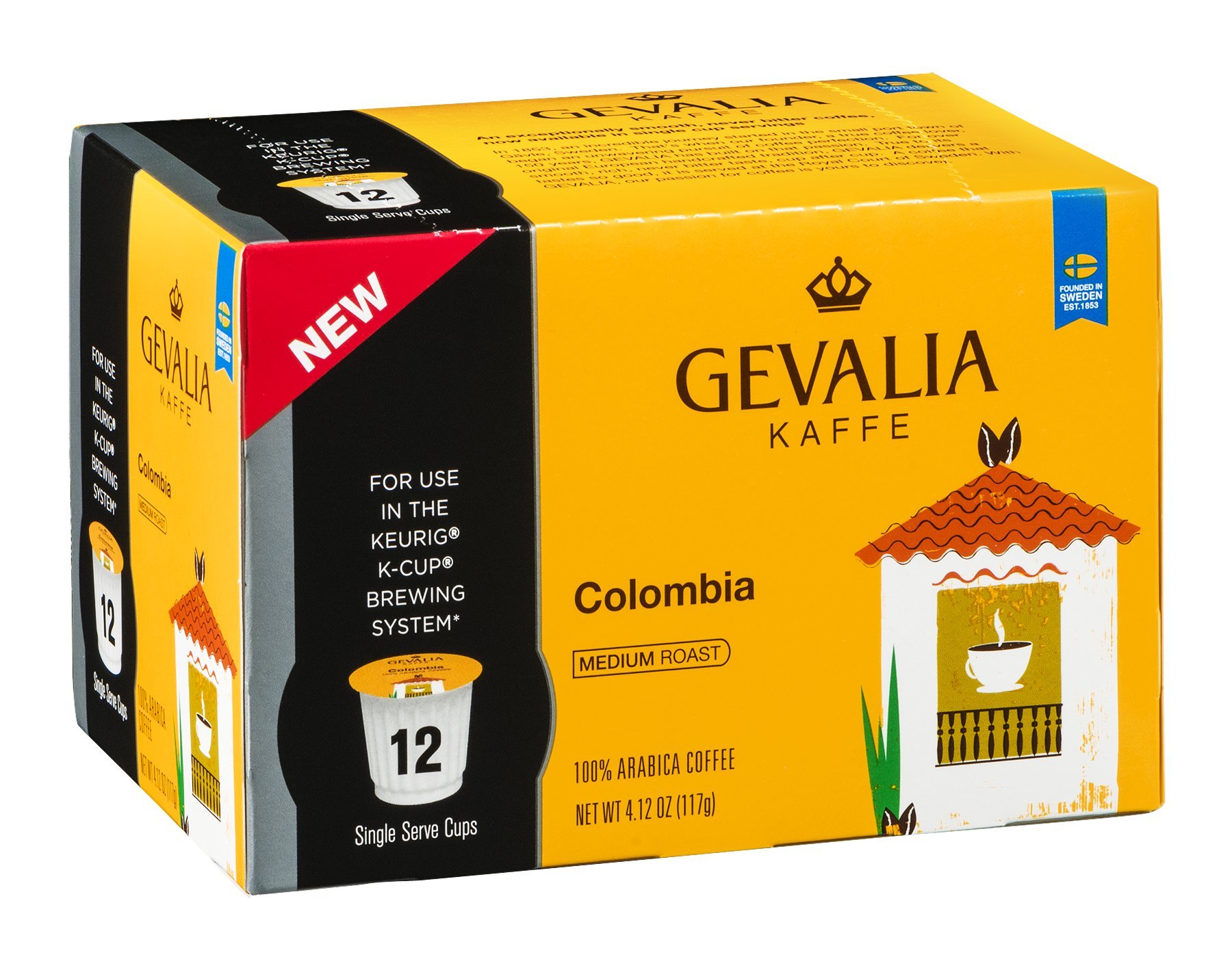 Gevalia Colombia Premium Ground Coffee - Case of 6 Bags (40 oz Total) - Rich & Smooth Medium Roast - Perfect for Home Brewing, Office Use & Gifts