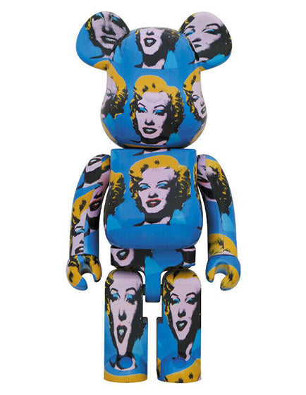 BEARBRICK ANDY WARHOL MONROE 1000% Collectible Art Figure - Limited Edition Pop Art Vinyl Toy for Display & Home Decor