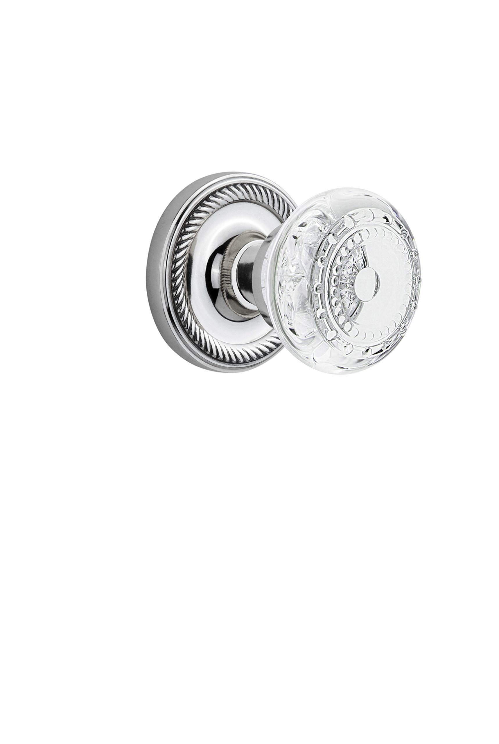 Nostalgic Warehouse 752563 Rope Rosette with Crystal Meadows Knob - 2.375