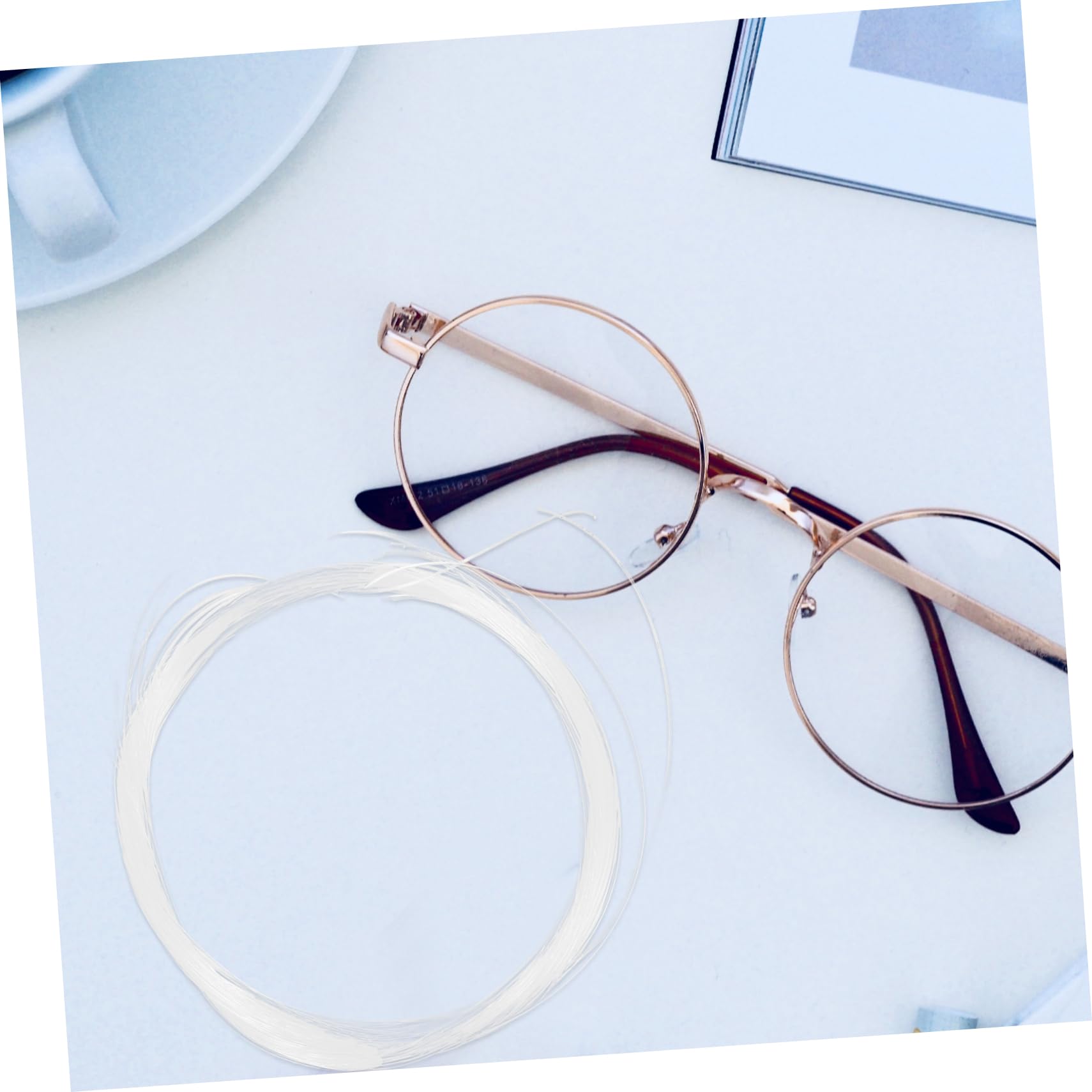 JECOMPRIS Glasses String - 1 Roll Nylon Glasses Temple Accessories for Secure Eyewear Retention | Perfect for Reading, Sports & Active Lifestyles