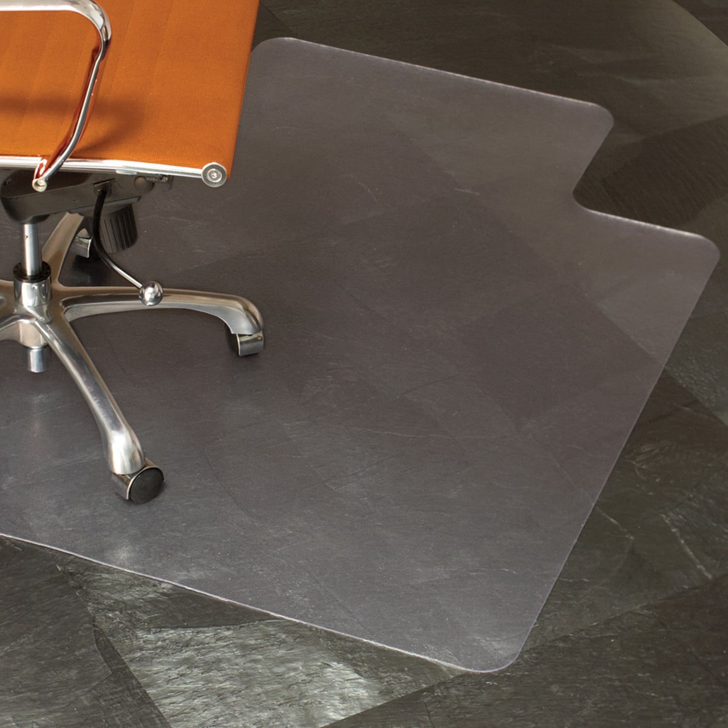 ES Robbins Natural Origins Chair Mat with Lip for Hard Floors - 53