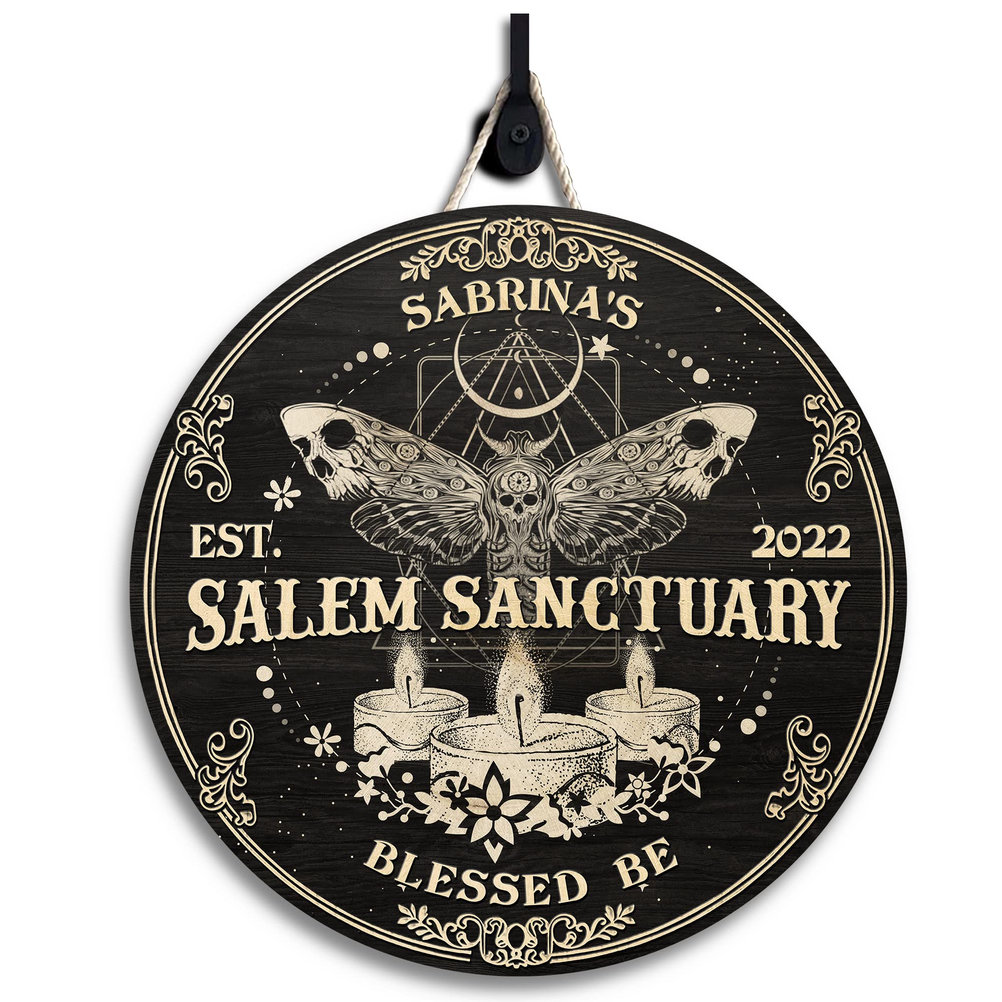 Personalized Wicked Witch Wood Sign - 8