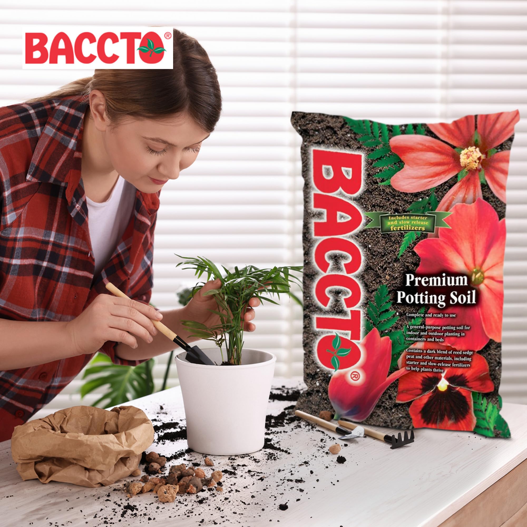 Premium All-Purpose Potting Soil with Perlite - 50 lbs (6 Pack) for Indoor & Outdoor Plants, Pots, Planters, Raised Beds & Container Gardening - Ideal for Vegetables, Flowers, Herbs & Houseplants