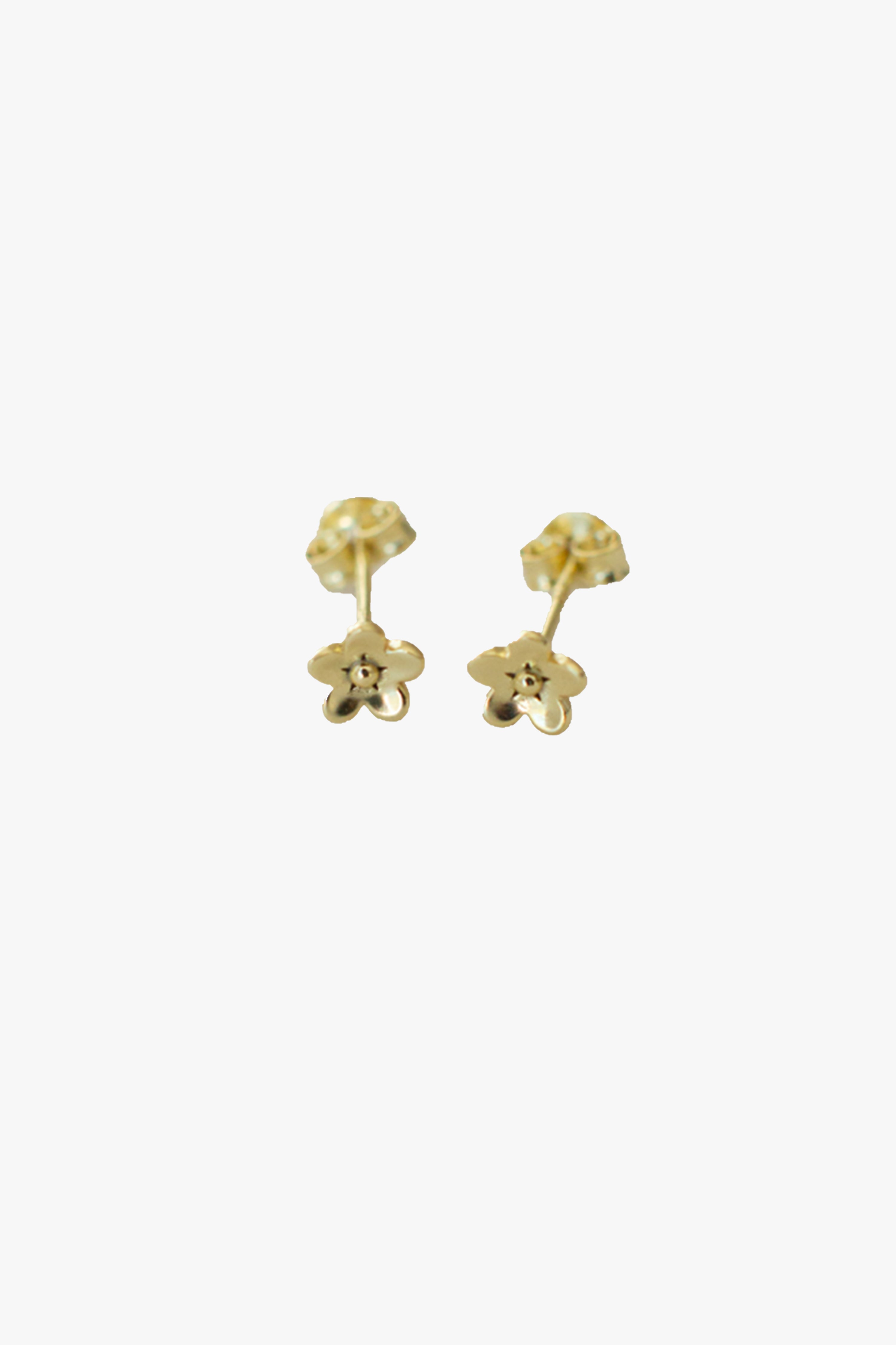 Daisy Day Gold Stud Earrings for Women - 14K Gold Plated Small Hoop Earrings - Perfect for Everyday Wear, Gifts & Special Occasions