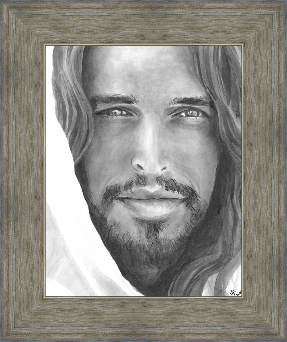 Jenny Fowler Christ Portrait - Religious Wall Art for Home Decor, Church & Office - Inspirational Christian Gift & Spiritual Decor