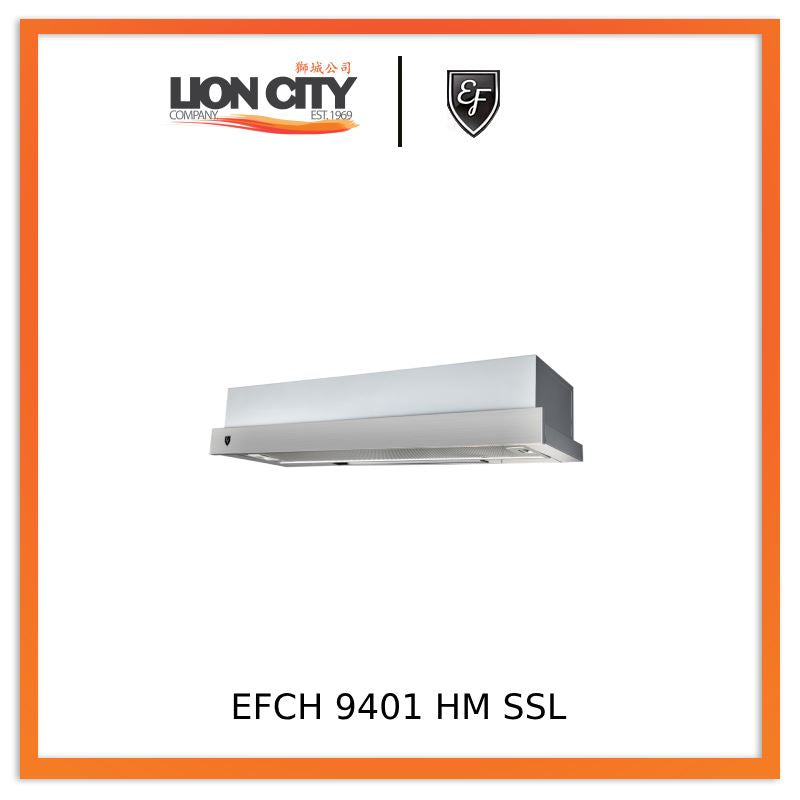 EF EFCH 9401 HM SSL Telescopic Range Hood - 30 Inch Stainless Steel Kitchen Vent Hood with LED Lights, Touch Control & High Suction Power for Home Cooking, Baking and Grilling