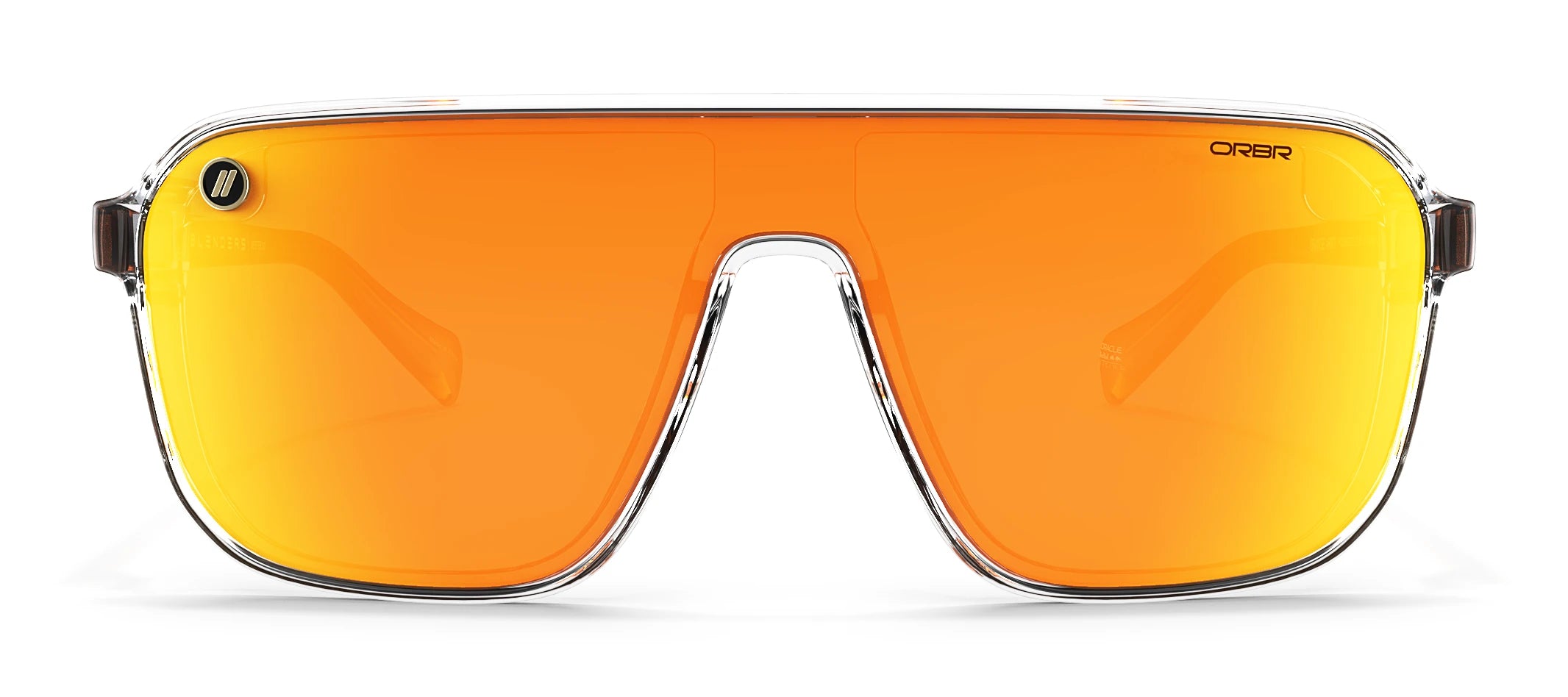 Stylish Orange Circuit Sunglasses for Men & Women - UV Protection, Polarized, Lightweight - Perfect for Driving, Running, and Outdoor Activities