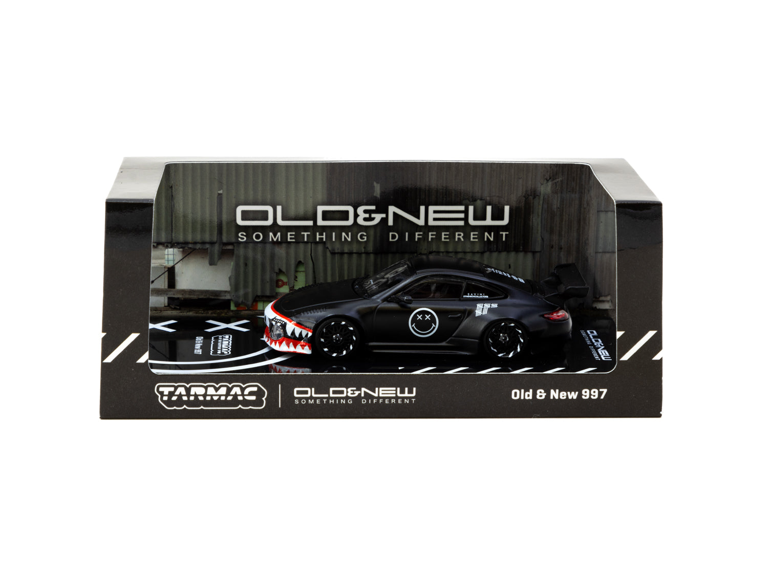 Tarmac Works 1/64 Scale Porsche 997 GT3 Matte Black Diecast Model Car - Collectible Miniature for Display, Racing Enthusiasts & Diecast Collectors - Perfect for Home Office Decor, Car Shows & Gift Giving