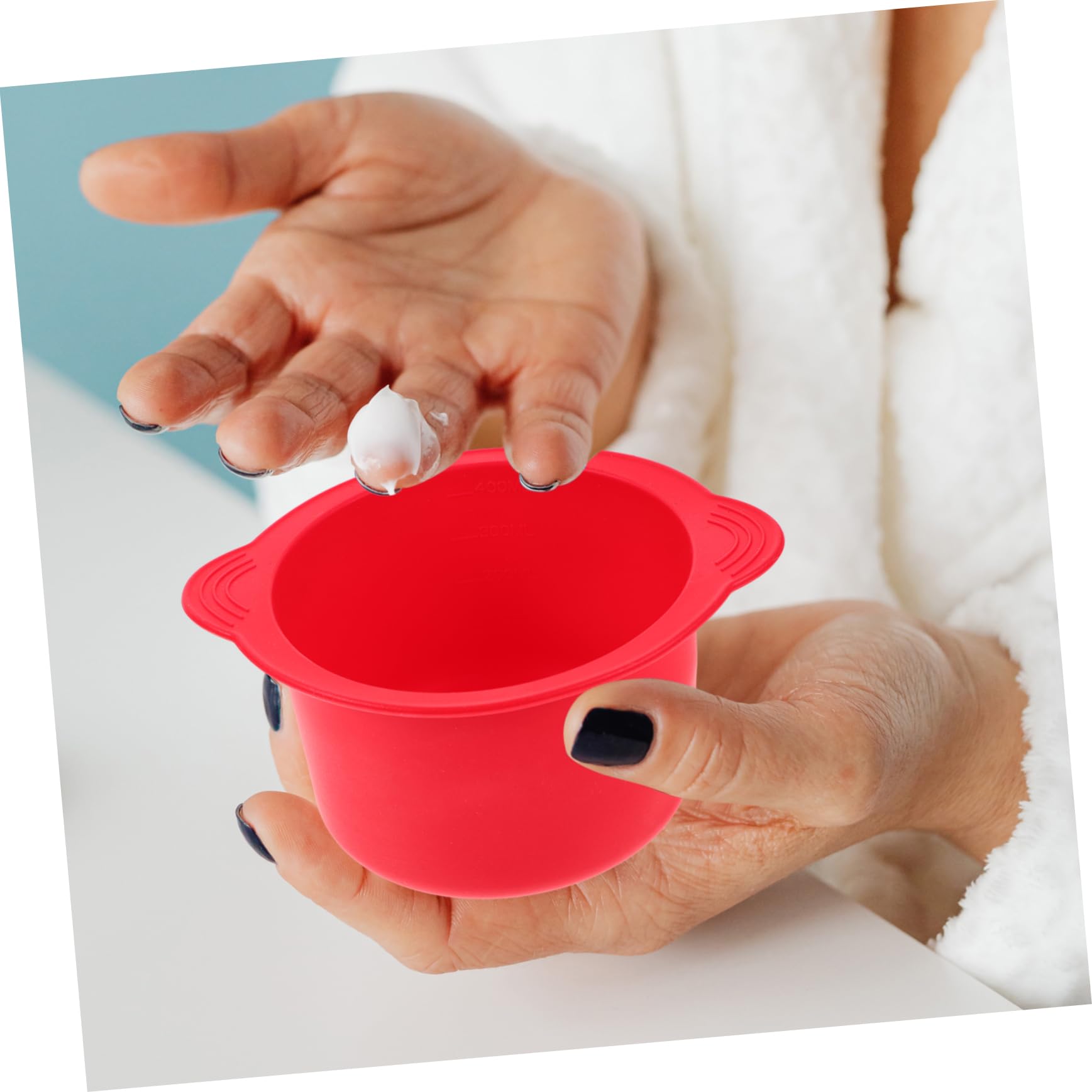 FOMIYES Silicone Wax Warmer Bowl for Hair Removal - Easy to Clean, Durable & Sturdy Wax Melting Pot for Home & Salon Use - Perfect for Eyebrows, Legs, Bikini & Body Waxing