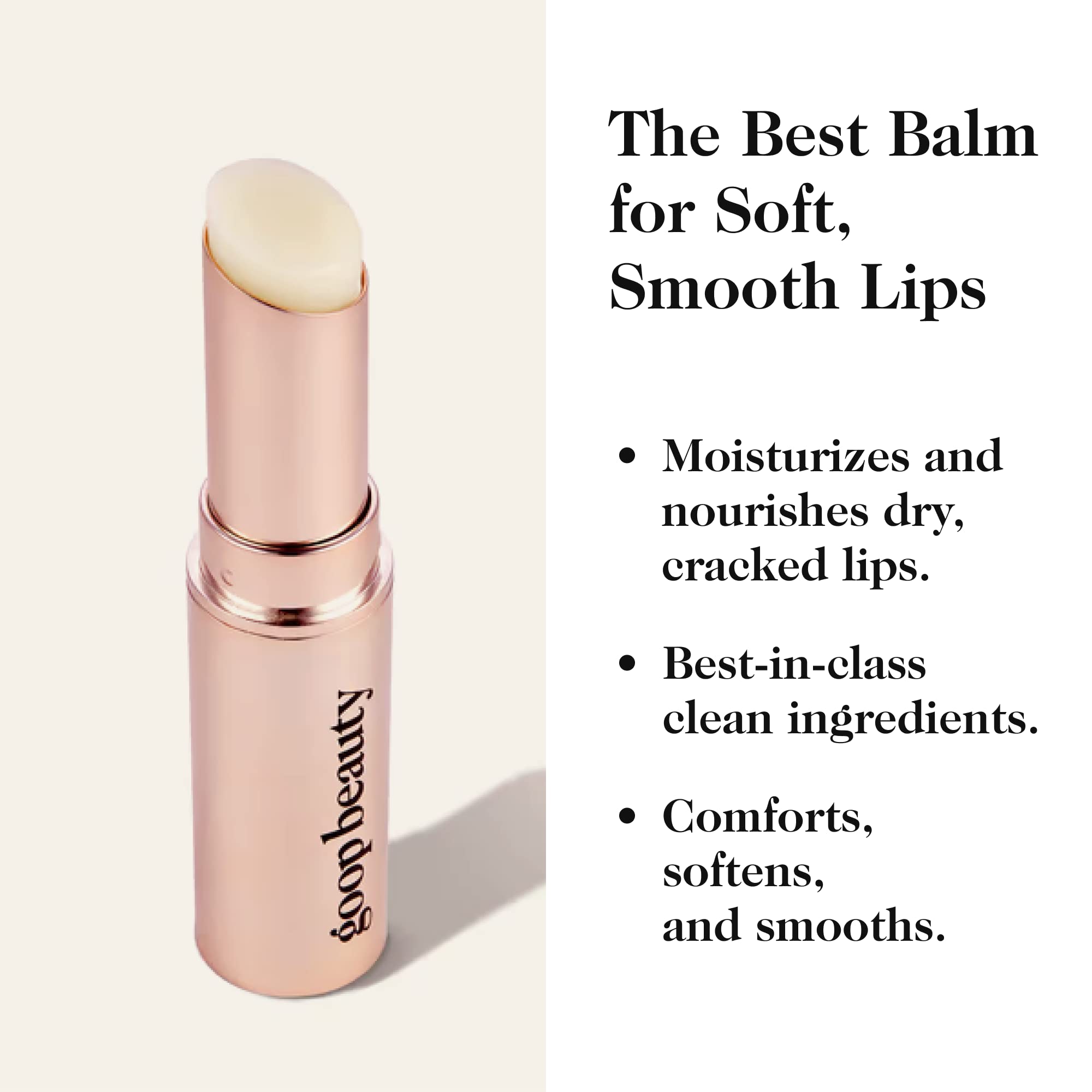 Goop Beauty Lip Balm & Eye Masks Bundle - 1 Hydrating Clear Lip Balm for Dry, Chapped Lips + 30 Under Eye Patches for Dark Circles & Wrinkles | Skincare Gift Set for Women | Perfect for Travel, Self-Care & Gifting