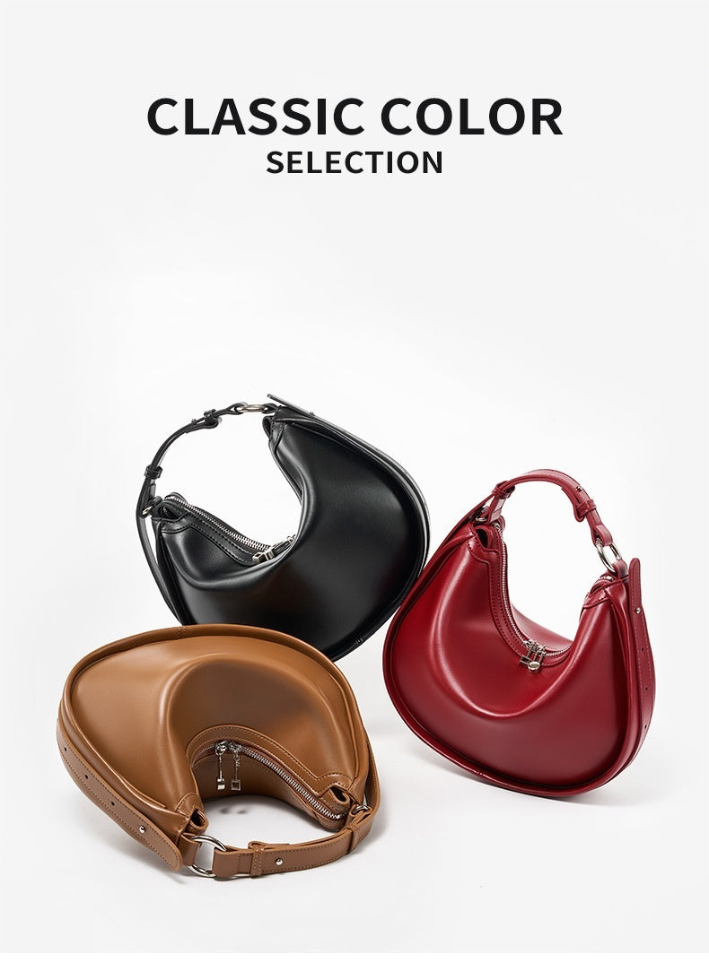 Genuine Leather Crossbody Bag for Women - Stylish Underarm Tote & Shoulder Bag - Perfect for Work, Travel, and Everyday Use
