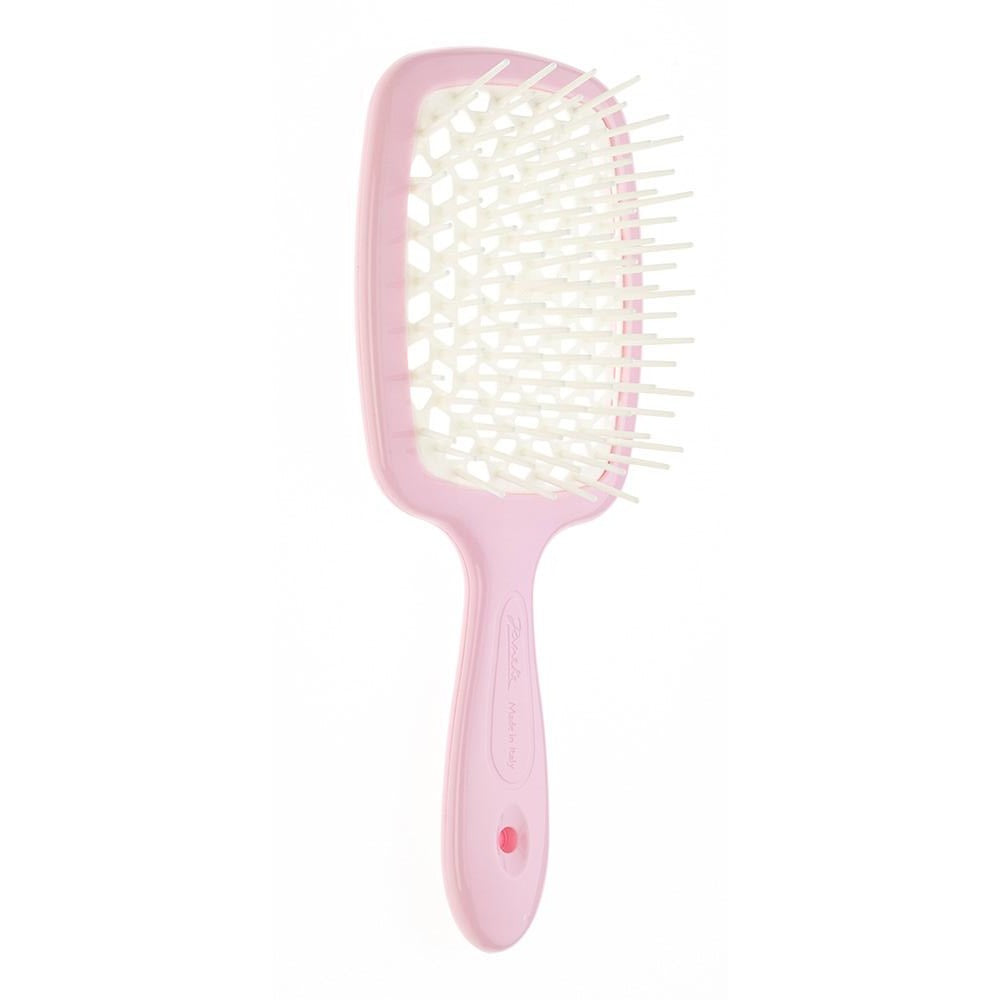 Janeke Superbrush - 6 Pastel Colors Hair Brush for Smooth Detangling & Styling - Perfect for Home, Salon & Travel Use