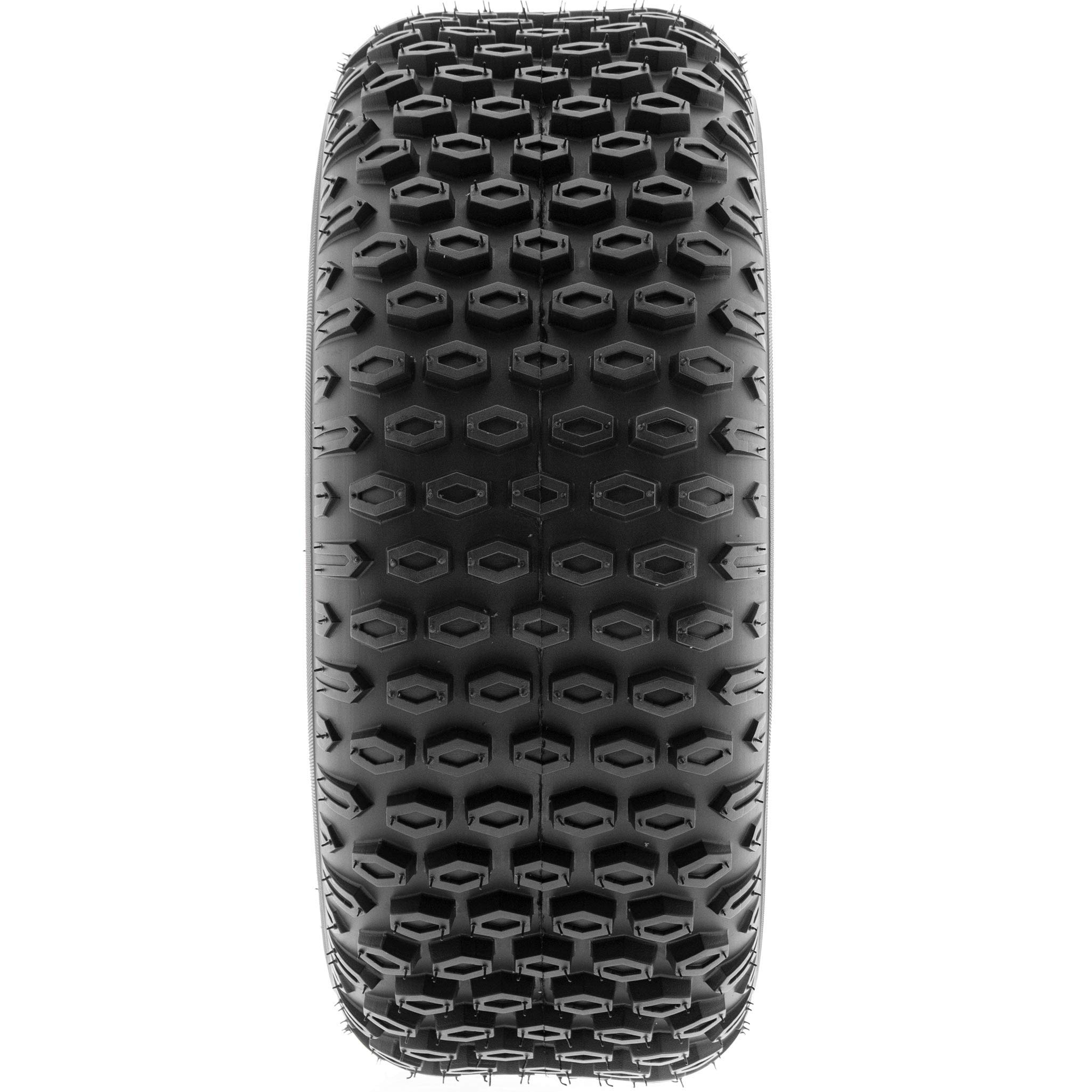 Set of 4 SunF A012 XC Knobby 19x7-8 ATV Tires - All Terrain Tubeless 2-Ply for Go-Karts & UTVs - Perfect for Off-Road Trails, Mud Riding & Dirt Track Racing