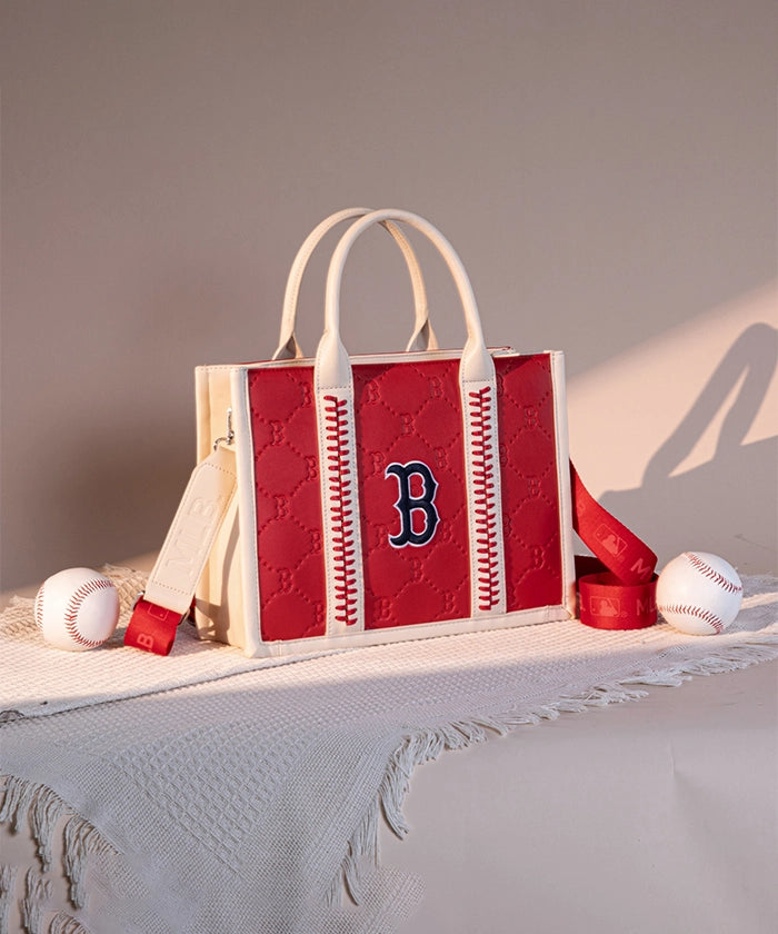MLB Boston Red Sox Tote Bag - Official Licensed Baseball Team Shopper - Perfect for Games, Beach & Grocery Shopping