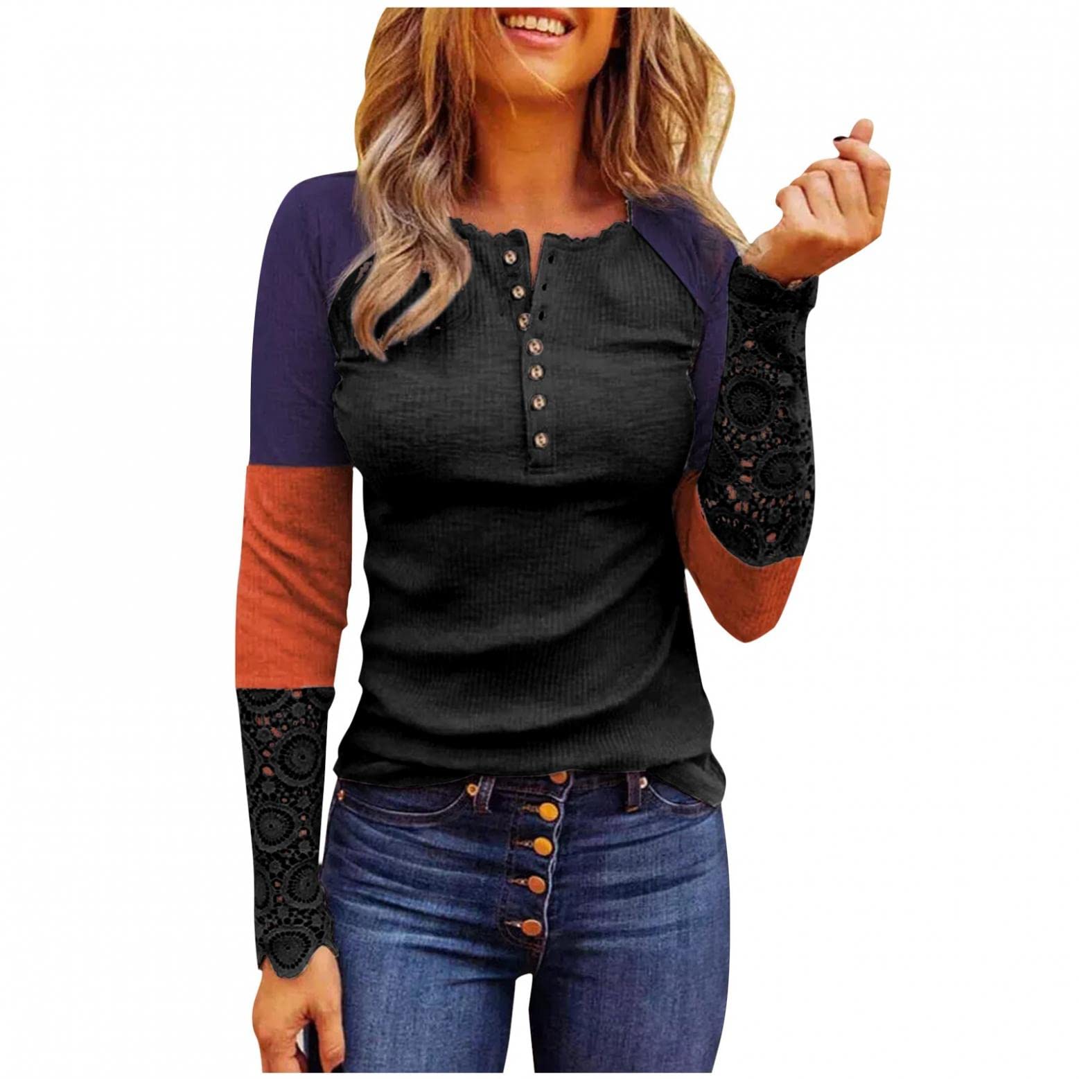 Women's Casual Heart Print Long Sleeve Pullover Sweater - Soft Hoodies & Sweatshirts for Women, Tops & Blouses | Perfect for Fall Layering, Office Wear & Weekend Outfits