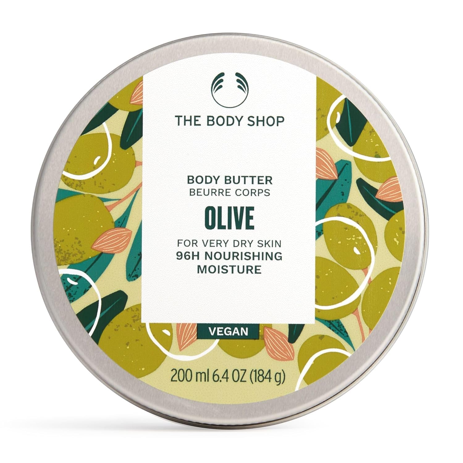 The Body Shop Olive Body Butter - 200ml | Ultra-Nourishing Moisturizer for Dry Skin | Perfect for Daily Hydration & Post-Shower Care