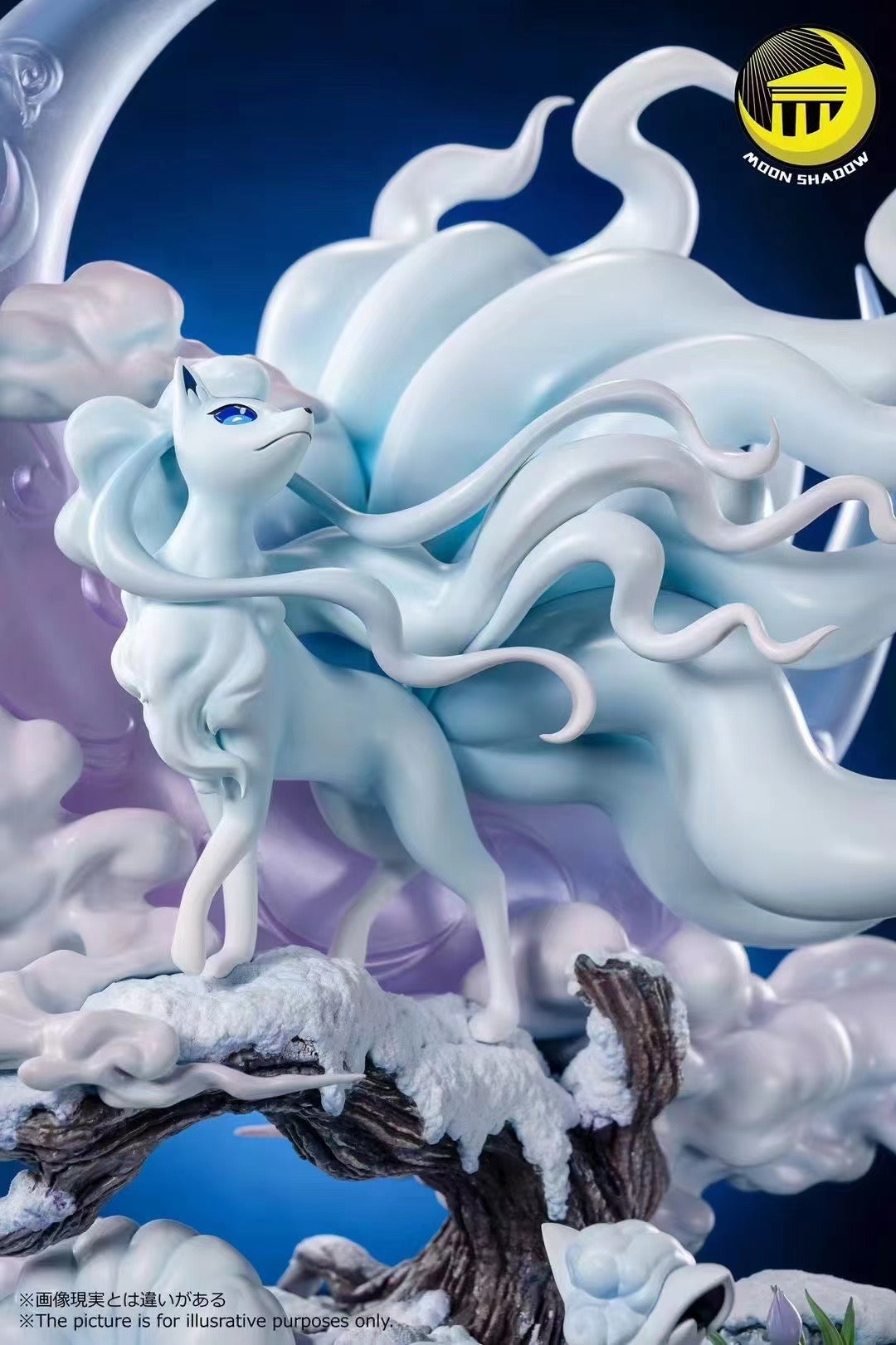 Moon Shadow Studio - Alolan Ninetales, Alolan Vulpix, Alolan Sandshrew & Snom Pokémon Figures - Perfect for Collectors, Gaming Battles & Anime Decor