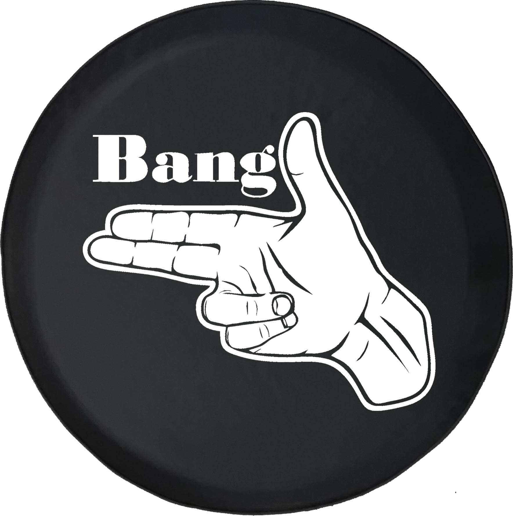 2nd Amendment Black 33 Inch Car Tire Cover - Durable Tire Protector for Trailers, Trucks, SUVs, RVs & Campers | Perfect for Off-Road Adventures & Patriotic Vehicle Customization