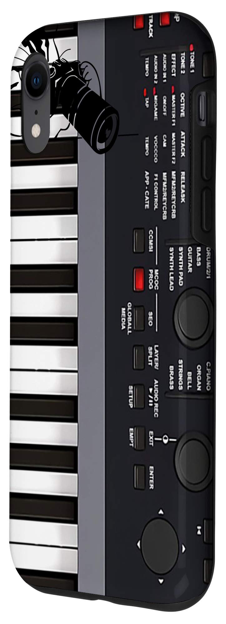 iPhone XR Piano Keyboard Case - Music & Gaming Accessory