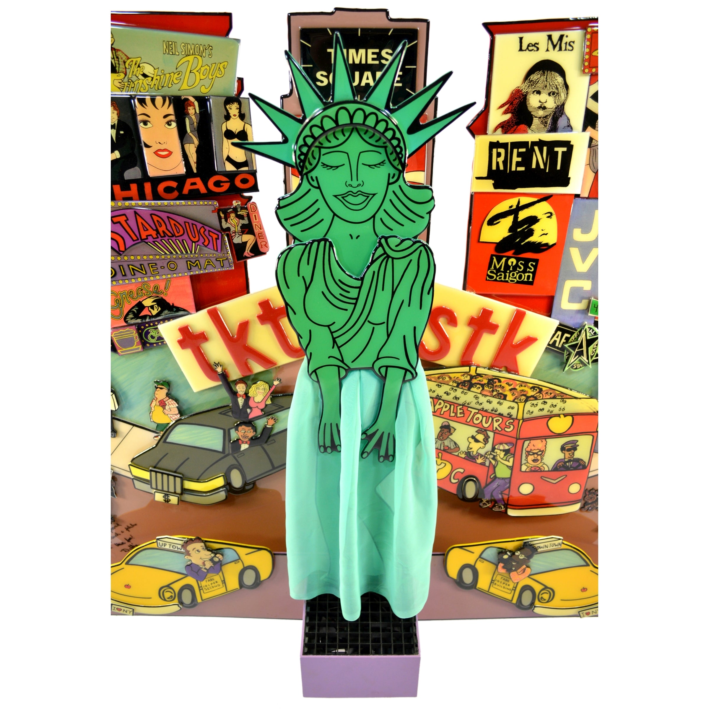 Original 3D Wall Art POPMOTION by Debbie Brooks - Statue of Liberty Limited Edition 122/250 - Rare Collectible for Home & Office Decor