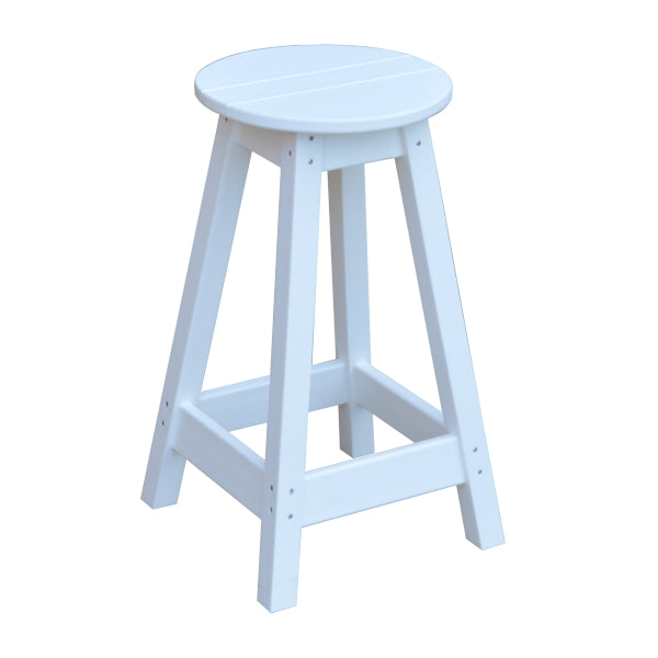 Eco-Friendly Recycled Plastic Counter Stool - Durable & Sustainable Bar Stool for Kitchen Island, Breakfast Nook, or Home Bar - Height Adjustable & Comfortable Seating