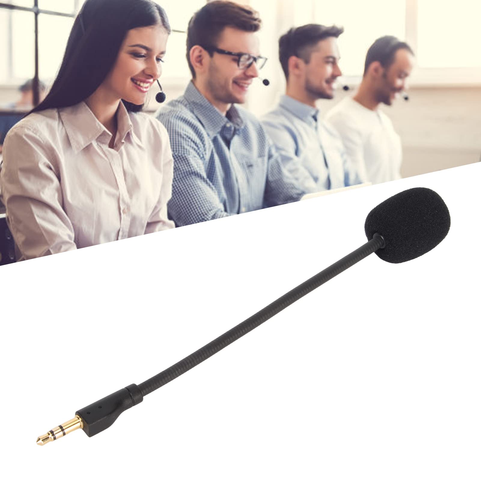 Replacement Game Microphone for Logitech G Pro & G Pro X - 3.5mm Rotatable Boom Mic with Noise Reduction, Gold-Plated Plug & Flexible Detachable Design - Perfect for Gaming, Streaming & Voice Chat