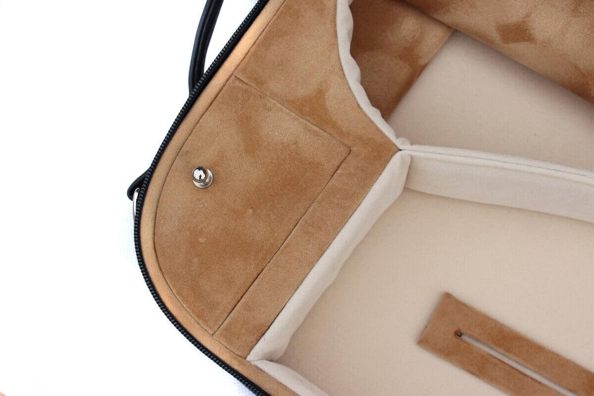 Adjustable Double Violin & Viola Case - Hard Shell Backpack with 4 Bow Holders & 2 Back Straps - Fits 2 Violins or 1 Violin & 1 Viola - Perfect for Music Students, Travel & Orchestra Performances