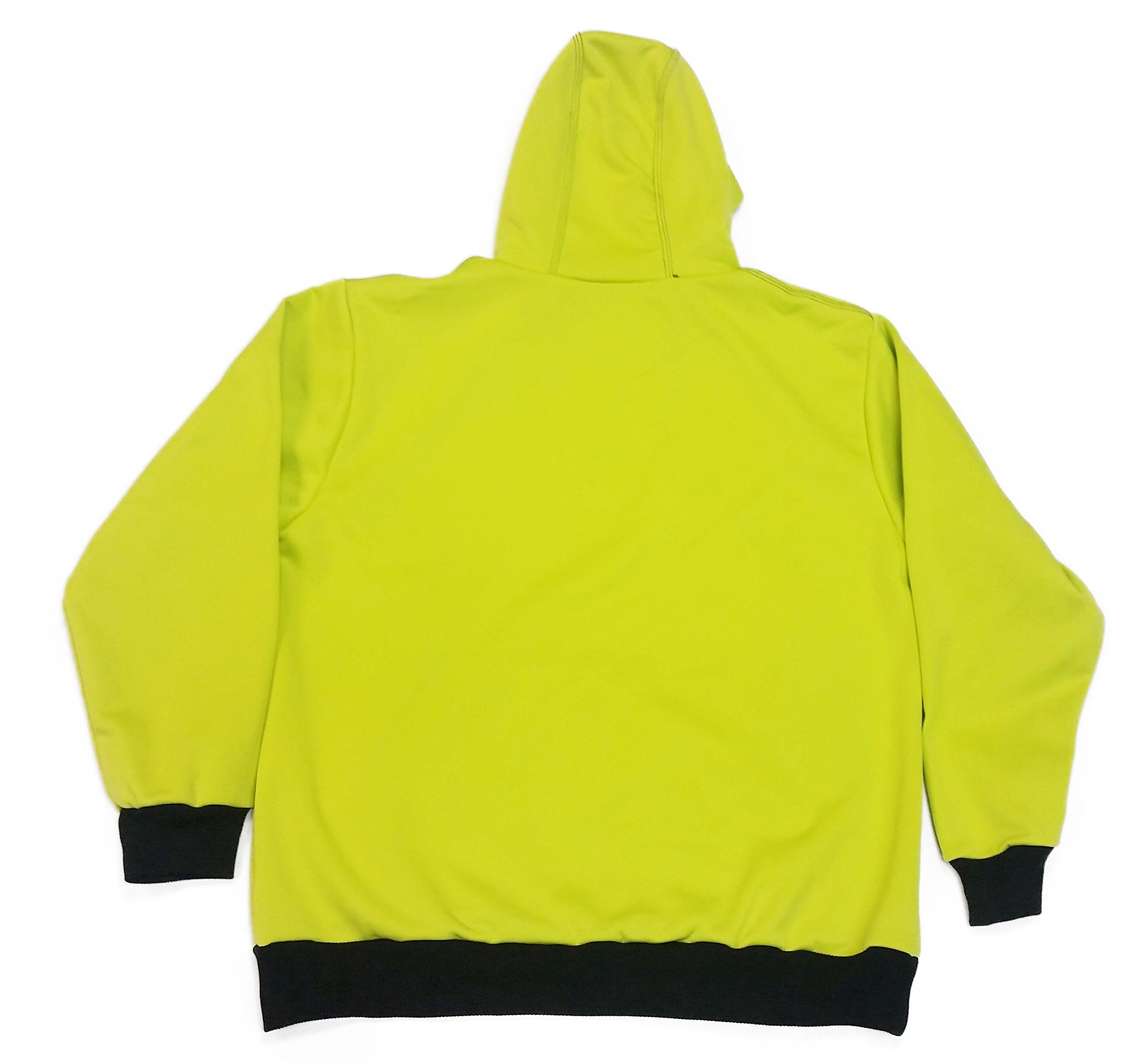 Men's Fleece Polyester Work Hoodie - Construction Safety Pullover with Pockets - Warm & Durable for Outdoor Jobs, Winter Workwear, and Cold Weather Activities