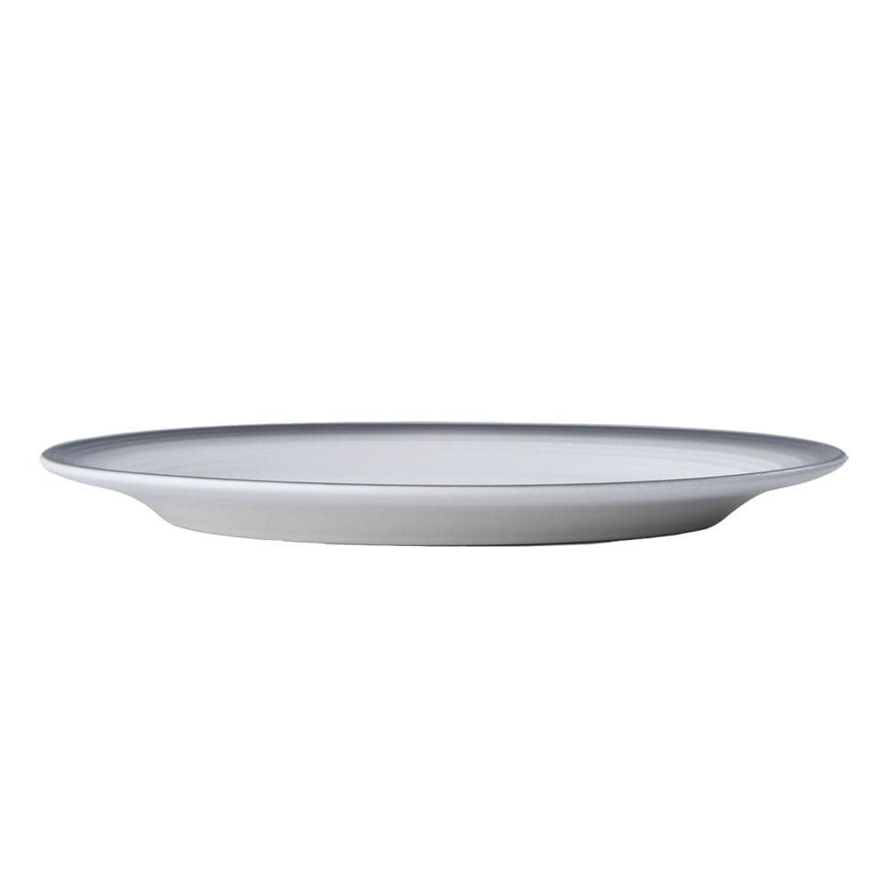 Elegant Swirl Ombre Graphite Oval Serving Platter - Perfect for Dinner Parties, Cheese Boards & Holiday Entertaining