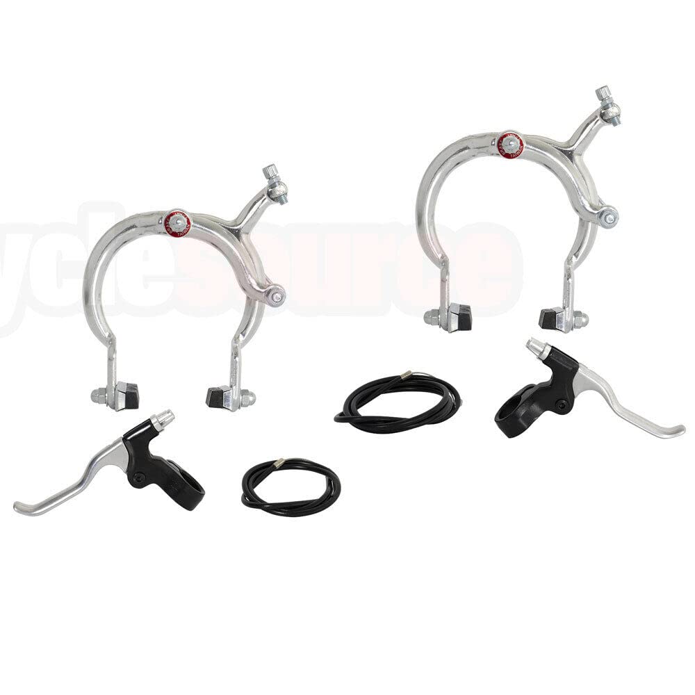 Premium 1080 Front & Rear Alloy Bicycle Brake Set - Chrome Plated for Enhanced Durability & Style | Perfect for Mountain Bikes, Road Bikes & Commuter Cycling